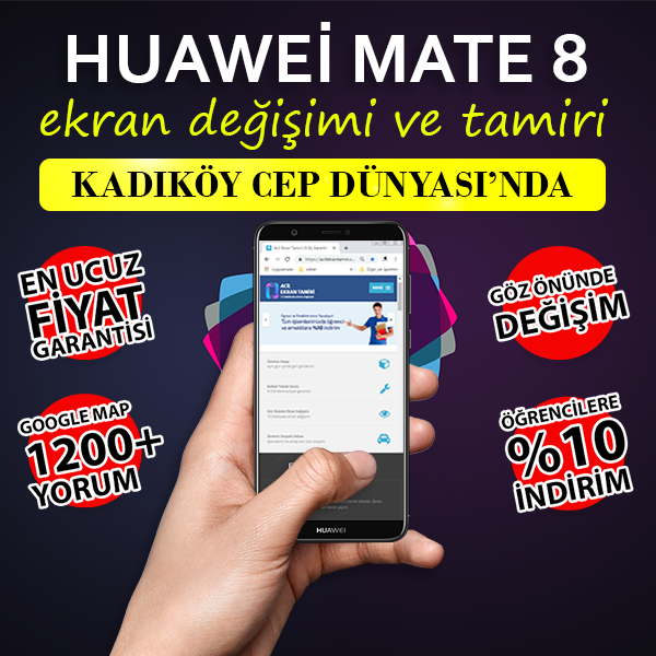 Huawei Mate 8 Ekran Değişimi 279 TL